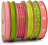Morex Ribbon 6-Pack Polyester/Nylon Sweet Petite Ribbon, Lady in Pink, 46-Yd...