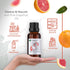 HBNO Organic Grapefruit Essential Oil - 1 oz (30ml) - USDA Certified Organic Grapefruit Essential Oil, Cold Pressed for Aromatherapy, Soap Making,...