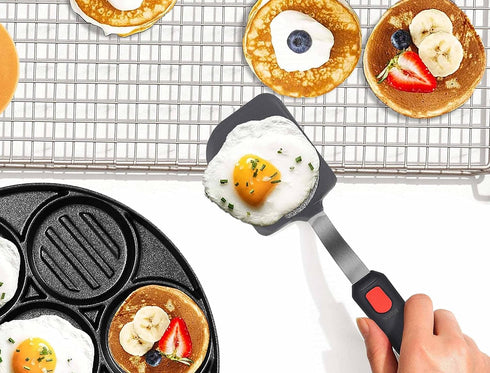 2 Pack Flexible Silicone Spatula Turner, 600°F Heat Resistant Silicone Spatula Set for Nonstick Cookware, Kitchen Silicone Cooking Utensil Set for...