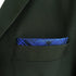 SHLAX&WING Scottish Plaid Mens Silk Pocket Square Blue Designer for Suit Jacket...