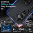 Janmitta for Samsung Galaxy A35 5G Case with Tempered Glass Screen Protector,Heavy Duty Shockproof Full Body Protective Cover Built in Rotatable M...