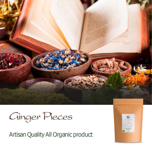 Ginger Root Organic Spice - Tanacetum Parthenium Seasoning - Root Ginger Dried Root Ginger Dried Ginger Root Ginger Spice...