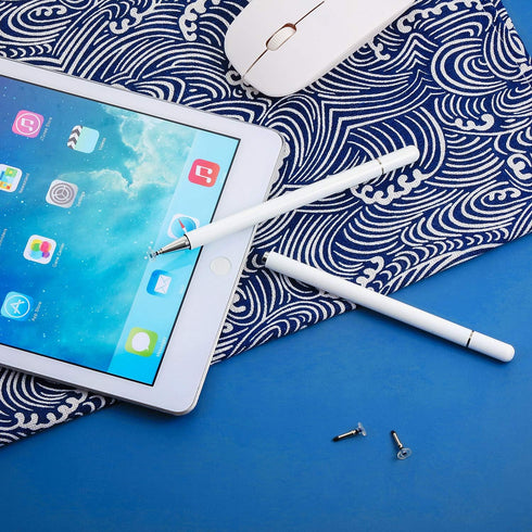 12 Pieces Stylus Pen Tips Replacement Tips Precision Round Shape Replaceable Stylus Universal Stylus Pen Disc Tips for Touch Screen Devices Daily ...