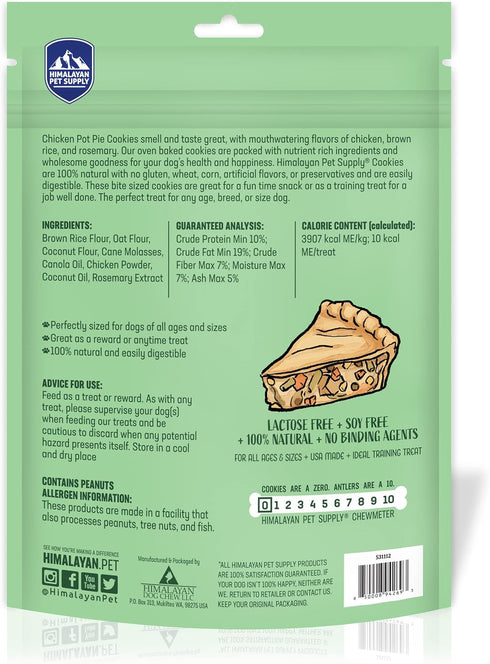 Chicken Pot Pie Cookies|Lactose Free - Soy Free - Gluten Free - Wheat Free | USA Made | for All Breeds | 14 oz of All Natural, Baked, Crunchy Good...