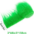 Shaggy Plush Faux Fur Fabric Precut Strips 2x60inch Green Fur Fluffy Fuzzy Craft Fur for Gnomes Beard Santa Claus Hair Dwarf Cosplay Costume DIY C...