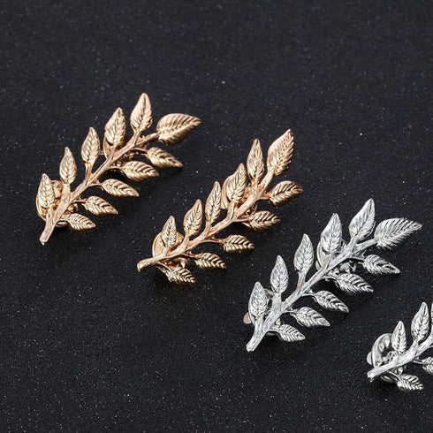 6 pcs Deer Head Double Link Chains Angel Wings Tassel Chain Brooch Retro Hollow Pattern and Angle Triangle Tassels Collar Pins Brooch Clip Shirt C...