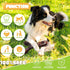 3 Pack Dog Chew Toys for Aggressive Chewers Indestructible Dog Tough Chew Toys,Bacon Flavor Durable Nylon Dog Bones Teething Toy for Dogs Gift,Sma...