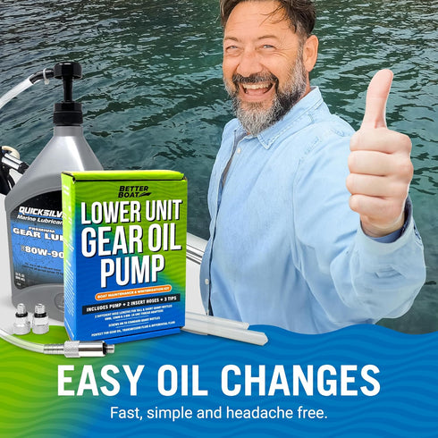 Lower Unit Gear Oil Pump for Quart Bottle Gear Lube Pump for Marine Lower Unit Transmission Fluid Pump Transfer Rear Differential Fluid Pump Chang...