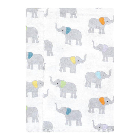 Hudson Baby Unisex Baby Flannel Burp Cloth 7pk, Teal Elephant, One Size...