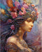 Tucocoo Flower Woman Paint by Number for Adults, DIY Digital Oil Painting Kits on Canvas with Brushes and Acrylic Pigment, Beautiful Fairy Girl Ar...