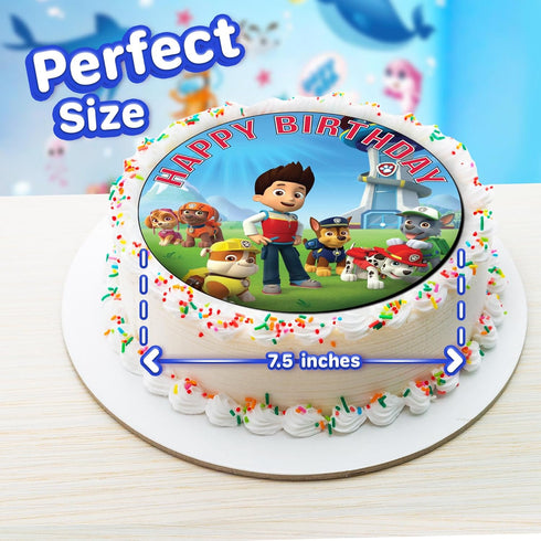 7.5 Inch Edible Cake Toppers – Themed Birthday Party Collection of Edible Cake Decorations...
