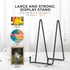 TR-LIFE 4 Pack 8 Inch Large Plate Stands for Display - Plate Holder Display Stand + Metal Frame Holder Stand for Picture, Book, Decorative Plate, ...
