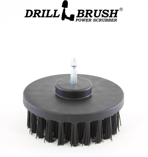 Ultra Stiff 4-Inch Electric Spin Scrubber: Industrial Cleaning Supplies for BBQ, Oil Stains, Rust, Metal, Concrete, Grates, Smoker, Griddle, Outdo...