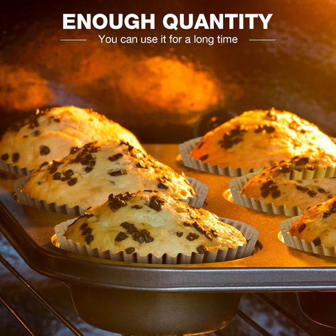 1000 Count Cupcake Liners for Baking Liners Paper Cupcake Wrappers Bulk Cup Cake Cases Muffin Baking Paper Cups for Candy Cooking (Brown White Nat...