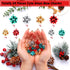CEALXHENY 25PCS Christmas Charms for Jewelry Making Red Green Xmas Bow Charm Pendants for DIY Earring Bracelet Necklaces Holiday Clothes Sewing Ba...