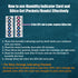 Dry & Dry Premium Humidity Indicator Cards (12 Cards) - 10-60% 6 Spot(Reusable)