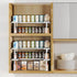 Expandable Spice Rack Organizer, Stackable Cabinet Shelf Organizer Rack, Space Saving Kitchen Seasoning Organizer Storage for Home Pantry Cupboard...