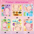 Axolotl Make a Face Sticker - 36Pcs Make Your Own Cute Axolotl Stickers Games, Pink Animal Mix and Match Art Craft Party Favor for Girls Boys Kids...