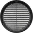 5Pack ø6" Inch Black Plastic Round Soffit Vent - Air Vent Louver - Grille Cover - Built-in Screen Mesh - HVAC Ventilation - Fresh Air Exchange in ...