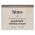 hims goodnight wrinkle cream for men - fine lines, puffiness, dark eye circles - caffeine, hyaluronic acid, night cream, almond scent - vegan, cru...