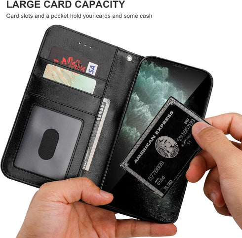Bocasal for iPhone 11 Pro Max Wallet Case with Card Holder PU Leather Magnetic Detachable Kickstand Shockproof Wrist Strap Removable Flip Cover fo...