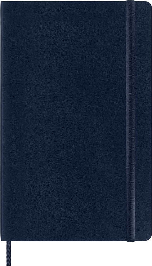 Moleskine Classic Notebook, Soft Cover, Large (5" x 8.25") Ruled/Lined, Sapphire Blue, 192 Pages...