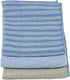 Unger Microfiber Variety-Pack All-Purpose Cloths,Blue/Blue Strip/Beige,12" x 12" (3 Pack)...