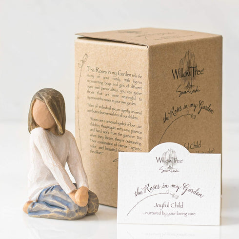 Willow Tree Joyful Child, Nurtured by Your Loving Care, A Reminder of Loving Family Relationships, Closeness, Love, Sculpted Hand-Painted Figure...