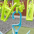 HANGERWORLD 20 Clip Hanging Laundry Drying Rack for Socks, Underwear and Baby Clothes...