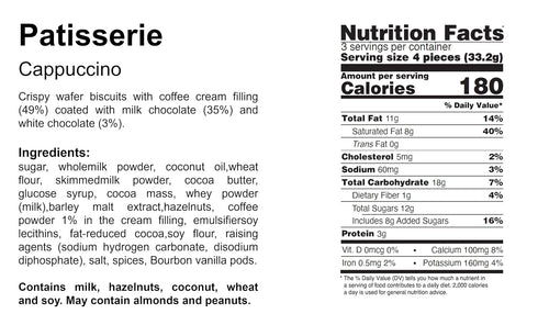 Loacker Cookie Pasticceria Cappuccino, 3.53 oz...