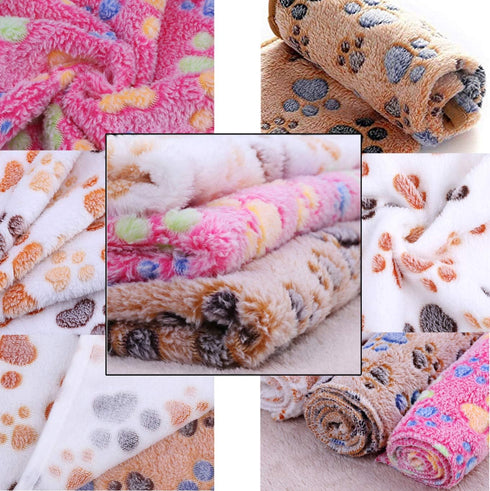 Pet Blanket for Cat & Dog Sleep Mat Bed Cover Soft Warm Blanket for Hamster Puppy and Other Animals (Small, Pink+White)...