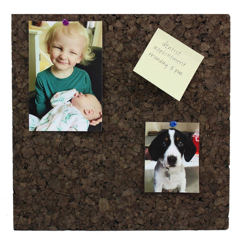 Flipside FLP12058 Dark Cork Tiles, 12" x 12", Pack of 4, Cork, Brown...
