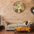 12 Inch Rustic Wall Clock Retro Silent Non Ticking Easy to Read Clock, Battery Operated Decorative Wall Clocks for Kitchen/Living Room/Bedroom/Far...