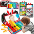 Tummy Time/Baby Mirror Toys, Black and White High Contrast Tabletop Mount Baby Newborn Toys 0 3 6 Months Brain Development, Sensory Texture Piano ...