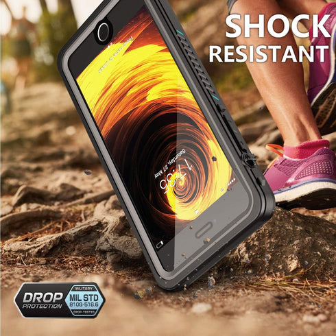 iPhone 7/8 Plus Waterproof Case - Shockproof, Sandproof, Dirtproof IP68, Full Body Protection, Black/Clear......
