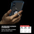 Kitoo Made in USA Designed for iPhone X/XS Max Case - Carbon Fiber Trim & Ring Stand | Anti-Yellowing | 12ft Drop Tested - Blue...
