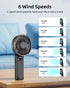TUNISE Portable Handheld Fan, Portable Fan Rechargeable, 4000mAh, 180° Adjustable, 6 Speed Wind, Display Electricity in Real Time, USB Rechargeabl...