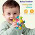 Baby Teether Sensory Toys, Baby Teething Toys for 0-3-6-12-18 Months, Boys Girls Baby Shower Gifts Newborn Infant Rattle Toys, Montessori Learning...