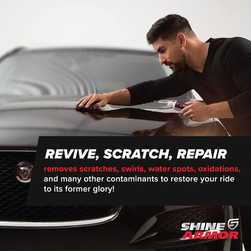 SHINE ARMOR Car Scratch Remover Repair Protection & Swirl Remover Polish 4oz...