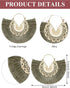 12 Pairs Statement Tassel Earrings Hoop Tassel Earrings Bohemian Geometric Handmade Earrings for Women...