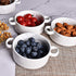 Bosmarlin Ceramic Marbling Souffle Dishes, 10 Oz, Dould Handle Ramekin for Baking, Set of 6 (Marbling Grey, 10 Oz)...