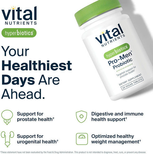 Hyperbiotics Vital Nutrients Pro Men Probiotics | Advanced Probiotics for Men | Clinically Studied for Prostate Health, Digestive Balance and Gut ...