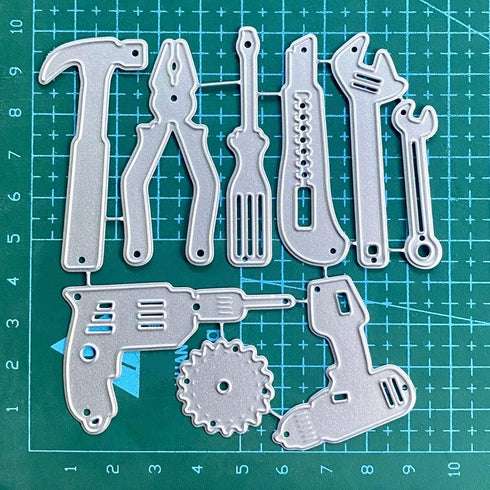 Repair Tools Cutting Dies for Making Men's Cards Metal Dies Handmade DIY Paper Cards Album Decoration Stencils Template Embossing for Card Scrapbo...