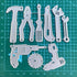 Repair Tools Cutting Dies for Making Men's Cards Metal Dies Handmade DIY Paper Cards Album Decoration Stencils Template Embossing for Card Scrapbo...