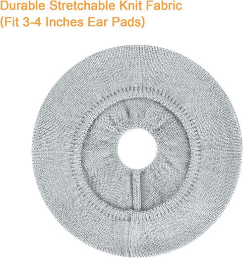 JARMOR Earpads Sweater Cover Protectors with Stretchable Knit Fabric for Beats Studio 3/2 Bose QC35 25 15 Headphones and Other Headsets with 3-4 I...