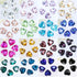 Crystal Rhinestones 50pcs AB Crystals Point Back Heart Glass Rhinestone for DIY Crafts Jewelry Making,12mm,Red...