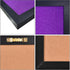 Purple Bulletin Boards Cork Board with Felt, 15"x11" Small Display Pin Board Vision Board for Walls, Jewelry, Notes, Collection, Photos, Office, W...