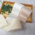 CT CRAFT LLC Frayed Satin Silk Ribbon 2" x 8 Yards x 3 Rolls White Ivory Beige for Christmas Home Decor Gift Wrapping DIY Crafts Wedding Invitatio...