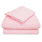 TL Care 100% Natural Cotton Jersey Knit 3-Piece Toddler Sheet Set, Pink, Soft Breathable, for Girls...