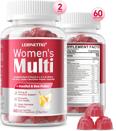 Multivitamin For Her 50+ with No Iron - Vitamins A,C,D3,E,B6,B12&Zinc,Probiotics,Alage Calcium - Women's One 50+ Multivitamin Provides High-Potenc...